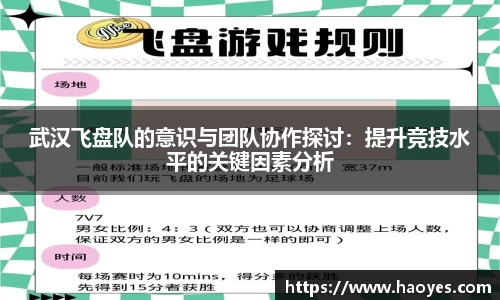 武汉飞盘队的意识与团队协作探讨：提升竞技水平的关键因素分析